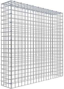 Gabiona C-Ring-Gabione-Anbaukorb Typ 3 100 x 100 x 20 cm Maschenweite 5 x 5 cm