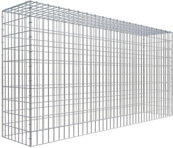 Gabiona C-Ring-Gabione-Anbaukorb Typ 3 100 x 200 x 40 cm Maschenweite 5 x 10 cm