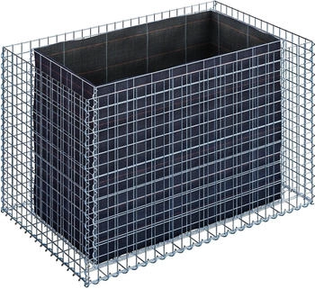 Gabiona Gabionen-Hochbeet eckig 80 x 130 x 80 cm Maschenweite 5 x 5 cm