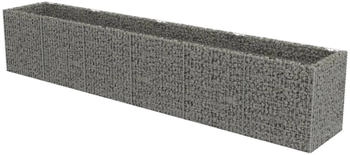 furnicato Gabionen-Hochbeet verzinkter Stahl 540 x 90 x 100 cm