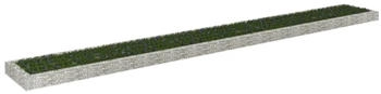 furnicato Gabionen-Hochbeet verzinkter Stahl 800 x 100 x 20 cm