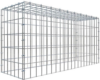 Gabiona C-Ring-Gabione-Anbaukorb Typ 3 50 x 100 x 30 cm Maschenweite 5 x 10 cm