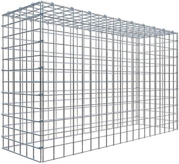 Gabiona C-Ring-Gabione-Anbaukorb Typ 3 60 x 100 x 30 cm Maschenweite 5 x 5 cm