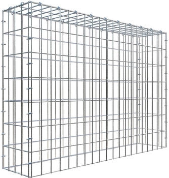 Gabiona C-Ring-Gabione-Anbaukorb Typ 3 70 x 100 x 20 cm Maschenweite 5 x 10 cm