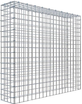 Gabiona C-Ring-Gabione-Anbaukorb Typ 3 90 x 100 x 20 cm Maschenweite 5 x 5 cm
