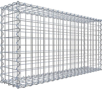 Gabiona Gabionenkorb 50 x 100 x 20 cm Maschenweite 5 x 5 cm