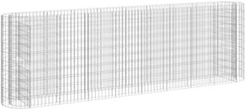 furnicato Gabionen-Hochbeet verzinktes Eisen 330 x 50 x 100 cm