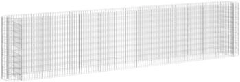 furnicato Gabionen-Hochbeet verzinktes Eisen 470 x 50 x 100 cm