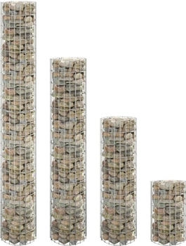 vidaXL Gabionen-Hochbeete 4 Stk. Rund Ø30x50/100/150/200 cm (152023)