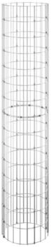 vidaXL Gabionen-Säule Rund Verzinkter Stahl Ø30x150 cm (152013)