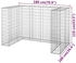 vidaXL Gabionenwand für Mülltonnen Verzinkter Stahl 180x100x110 cm (151299)