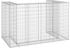 vidaXL Gabionenwand für Mülltonnen Verzinkter Stahl 180x100x110 cm (151299)