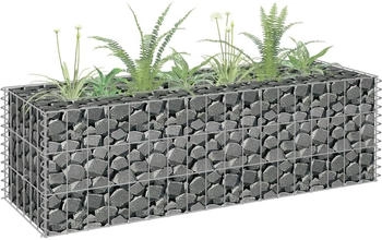 vidaXL Gabionen-Hochbeet Verzinkter Stahl 90×30×30 cm (145629)