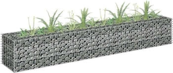 vidaXL Gabionen-Hochbeet Verzinkter Stahl 180×30×30 cm (145633)