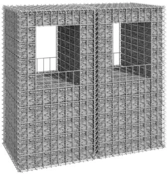vidaXL Gabionensäulen 2 Stk. 50x50x100 cm Eisen (151269)