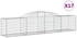 vidaXL Gabionen mit Hochbogen 17 Stk. 300x50x60/80 cm Verzinktes Eisen (3146678)