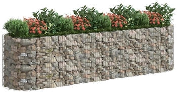 vidaXL Gabionen-Hochbeet Verzinktes Eisen 400x100x100 cm (152047)