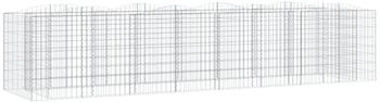 vidaXL Gabionen-Hochbeet mit Hochbogen 400x100x100 cm Verzinktes Eisen (153555)