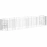 vidaXL Gabionen-Hochbeet Verzinktes Eisen 500x100x100 cm