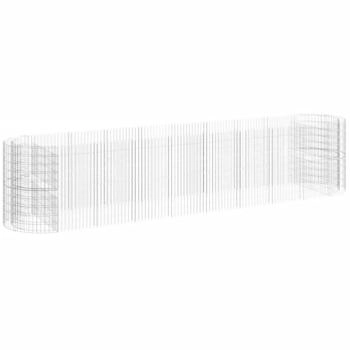 vidaXL Gabionen-Hochbeet Verzinktes Eisen 500x100x100 cm (152048)