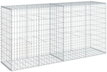 vidaXL Gabione mit Deckel 200x50x100 cm Verzinktes Eisen (3295143)