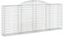 vidaXL Gabionen mit Hochbogen 13 Stk 300x30x120/140cm Verzinktes Eisen (3146550)