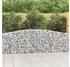 vidaXL Gabionen mit Hochbogen 15 Stk. 400x30x80/100cm Verzinktes Eisen (3145822)
