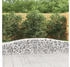 vidaXL Gabionen mit Hochbogen 20 Stk. 400x50x40/60cm Verzinktes Eisen (3145927)