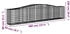 vidaXL Gabionen mit Hochbogen 8 Stk. 400x50x80/100cm Verzinktes Eisen (3145949)