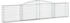 vidaXL Gabionen mit Hochbogen 9 Stk. 400x30x80/100cm Verzinktes Eisen (3146860)