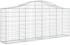 vidaXL Gabionen mit Hochbogen 7 Stk. 200x30x80/100 cm Verzinktes Eisen (3145414)