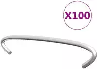 vidaXL Gabionen-Distanzhalter 100 Stk. Verzinkter Stahl 10 cm