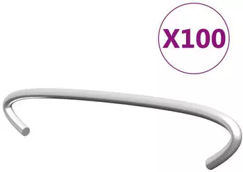 vidaXL Gabionen-Distanzhalter 100 Stk. Verzinkter Stahl 10 cm (145616)