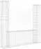 vidaXL Gabionenkorb U-Form mit 2 Säulen Eisen 140x20x150cm (151282)