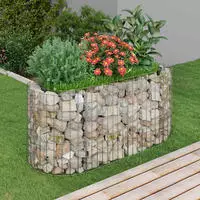 vidaXL Gabionen-Hochbeet Verzinktes Eisen 120x50x50 cm