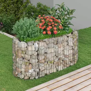 vidaXL Gabionen-Hochbeet Verzinktes Eisen 120x50x50cm (152024)