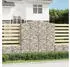 vidaXL Gabionen mit Hochbogen 6 Stk. 200x30x200/220cm Verzinktes Eisen