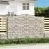 vidaXL Gabionen mit Hochbogen 4 Stk. 300x30x200/220cm Verzinktes Eisen