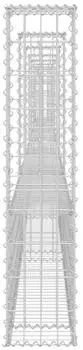 vidaXL Gabionenkorb U-Form 8 S&auml;ulen Eisen 860x20x100cm (151281)