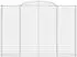 vidaXL Gabionen mit Hochbogen 3 Stk. 300x30x200/220cm Verzinktes Eisen (3146612)