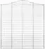 vidaXL Gabione mit Hochbogen 200x30x200/220cm Verzinktes Eisen (153390)