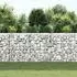 vidaXL Gabionen-Hochbeet Stahl Drahtgitter 3er-Set 30x30x50cm