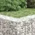 vidaXL Gabionen-Hochbeet Stahl Drahtgitter 3er-Set 30x30x50cm
