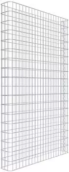 Gabiona Gabionenzaun 107x17x180cm Stahl Maschenweite 50x100mm