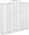 vidaXL Gabionen mit Hochbogen 6 Stk. 200x30x180/200cm Verzinktes Eisen