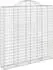vidaXL Gabionen mit Hochbogen 5 Stk. 200x30x200/220cm Verzinktes Eisen (3146218)