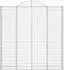 vidaXL Gabionen mit Hochbogen 5 Stk. 200x30x200/220cm Verzinktes Eisen (3146218)