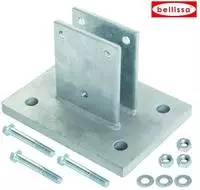 Bellissa - Schraubflansch 20 X 15 X 13,5 Cm Verbinder Flansch