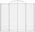 vidaXL Gabionenzaun mit Hochbogen 2 Stk. 200x30x160/180cm Verzinktes Eisen (3146173)