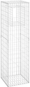 vidaXL Gabionen-Turm 50x50x180cm, Eisen